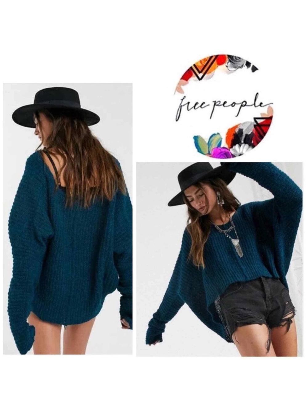 Free People Moonbeam V-Neck Sweater